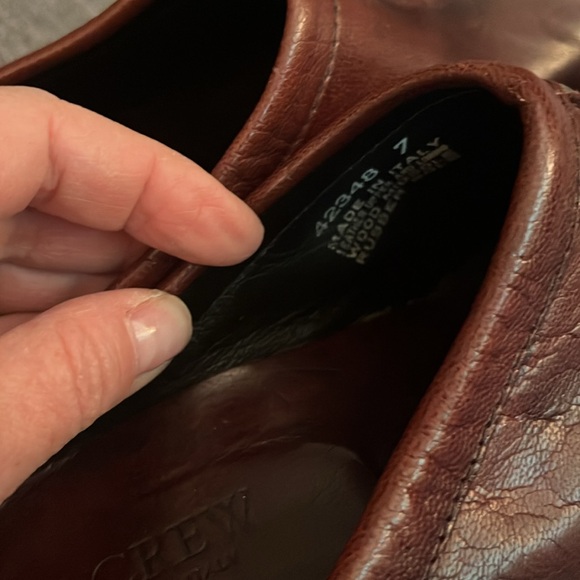 J. Crew Brown Leather Slip-On Comfort CLOGS. Vintage Y2K - Picture 4 of 8